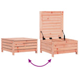 Garden Footstool 62x63.5x32 cm Solid Wood Douglas - Close-Up Angle