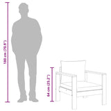 Garden Chair with Cushions Solid Wood Acacia - Extra Image