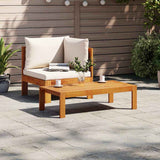 2 Piece Garden Sofa Set with Cushions Solid Wood Acacia - Side View