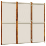 3-Panel Room Divider Light Grey 210x180 cm - Front View