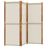 3-Panel Room Divider Light Grey 210x180 cm