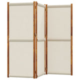 3-Panel Room Divider Light Grey 210x180 cm - Side View