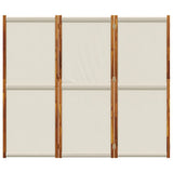 3-Panel Room Divider Light Grey 210x180 cm
