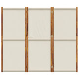 3-Panel Room Divider Light Grey 210x180 cm - Top-Down View