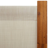 3-Panel Room Divider Light Grey 210x180 cm