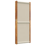 4-Panel Room Divider Light Grey 280x180 cm - 45-Degree Angle