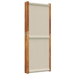 5-Panel Room Divider Light Grey 350x180 cm