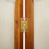 5-Panel Room Divider Light Grey 350x180 cm - Close-Up Angle
