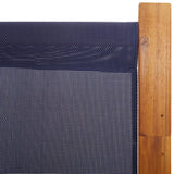 3-Panel Room Divider Dark Blue 210x180 cm - Rear View