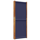 4-Panel Room Divider Dark Blue 280x180 cm - 45-Degree Angle