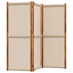 3-Panel Room Divider Taupe 210x180 cm