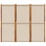 3-Panel Room Divider Taupe 210x180 cm