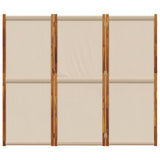 3-Panel Room Divider Taupe 210x180 cm - Top-Down View