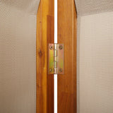 3-Panel Room Divider Taupe 210x180 cm - Close-Up Angle