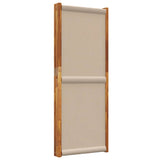 4-Panel Room Divider Taupe 280x180 cm - 45-Degree Angle