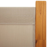 4-Panel Room Divider Taupe 280x180 cm - Rear View
