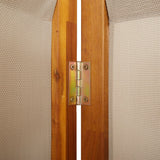 4-Panel Room Divider Taupe 280x180 cm - Close-Up Angle