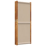 6-Panel Room Divider Taupe 420x180 cm