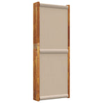 6-Panel Room Divider Taupe 420x180 cm
