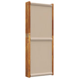 6-Panel Room Divider Taupe 420x180 cm - 45-Degree Angle