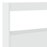 Headboard Cabinet with LED White 140 cm - Extra Image