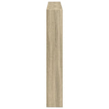 Headboard Cabinet with LED Sonoma Oak 140 cm - Close-Up Angle