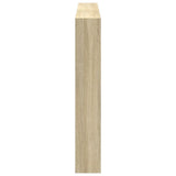 Headboard Cabinet with LED Sonoma Oak 160x17x102 cm - Close-Up Angle
