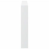 Headboard Cabinet with LED White 180 cm