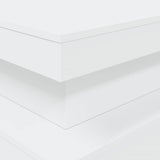 Coffee Table with LED Lights White 90x50x40 cm - Extra Image