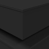 Coffee Table with LED Lights Black 50x50x40 cm - Extra Image
