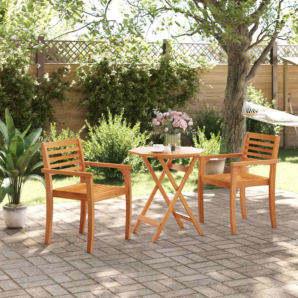 Folding Garden Table ?0x75 cm Solid Wood Acacia
