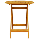 Folding Garden Table ?0x75 cm Solid Wood Acacia - Top-Down View