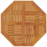 Folding Garden Table ?0x75 cm Solid Wood Acacia - Close-Up Angle