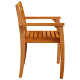 Garden Chairs 2 pcs 59x55x85 cm Solid Wood Acacia - 45-Degree Angle