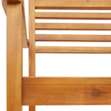 Garden Chairs 2 pcs 59x55x85 cm Solid Wood Acacia - Close-Up Angle