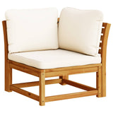 Garden Sofa Corner with Cushions 73x73x65 cm Solid Wood Acacia
