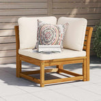 Garden Sofa Corner with Cushions 73x73x65 cm Solid Wood Acacia