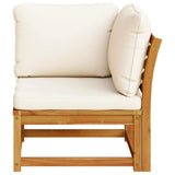Garden Sofa Corner with Cushions 73x73x65 cm Solid Wood Acacia