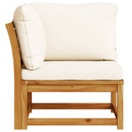 Garden Sofa Corner with Cushions 73x73x65 cm Solid Wood Acacia