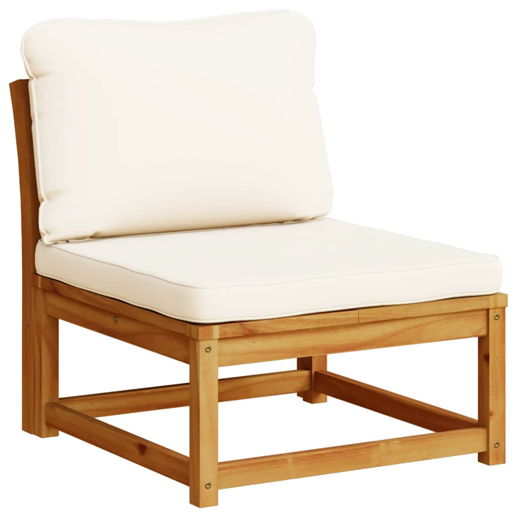 Garden Sofa with Cushions Solid Wood Acacia