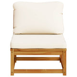 Garden Sofa with Cushions Solid Wood Acacia