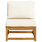 Garden Sofa with Cushions Solid Wood Acacia
