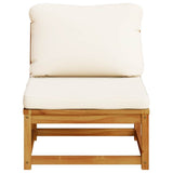 Garden Sofa with Cushions Solid Wood Acacia - Top-Down View