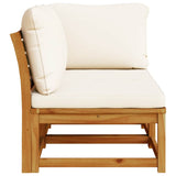 2 Piece Garden Lounge Set with Cushions Solid Wood Acacia