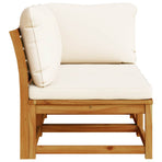 2 Piece Garden Lounge Set with Cushions Solid Wood Acacia