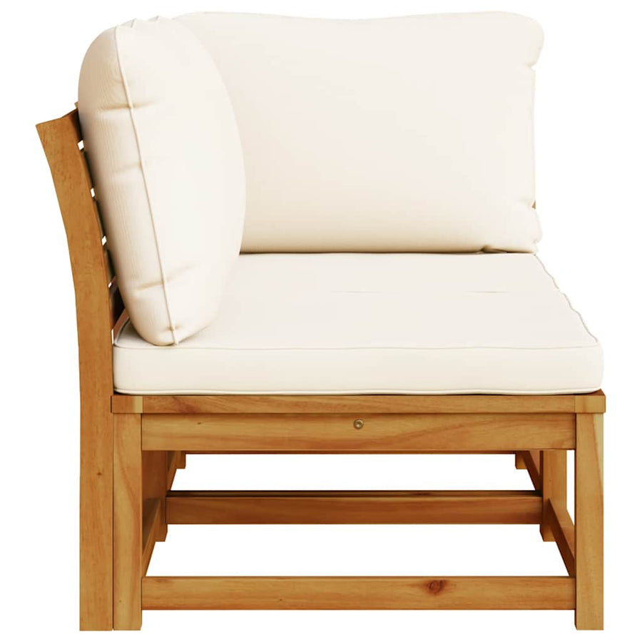 2 Piece Garden Lounge Set with Cushions Solid Wood Acacia