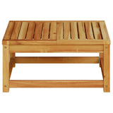 Garden Table 63x63x30 cm Solid Wood Acacia - Top-Down View