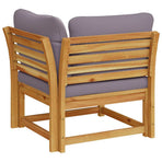 Garden Sofa Corner with Cushions 73x73x65 cm Solid Wood Acacia