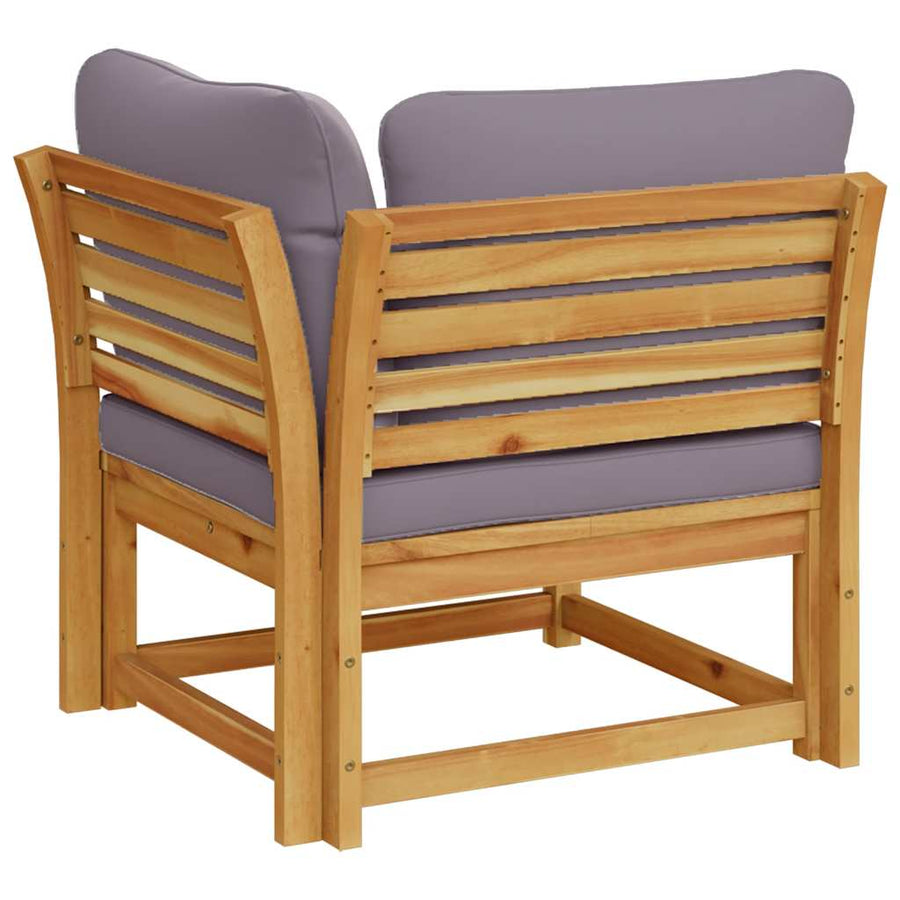 Garden Sofa Corner with Cushions 73x73x65 cm Solid Wood Acacia