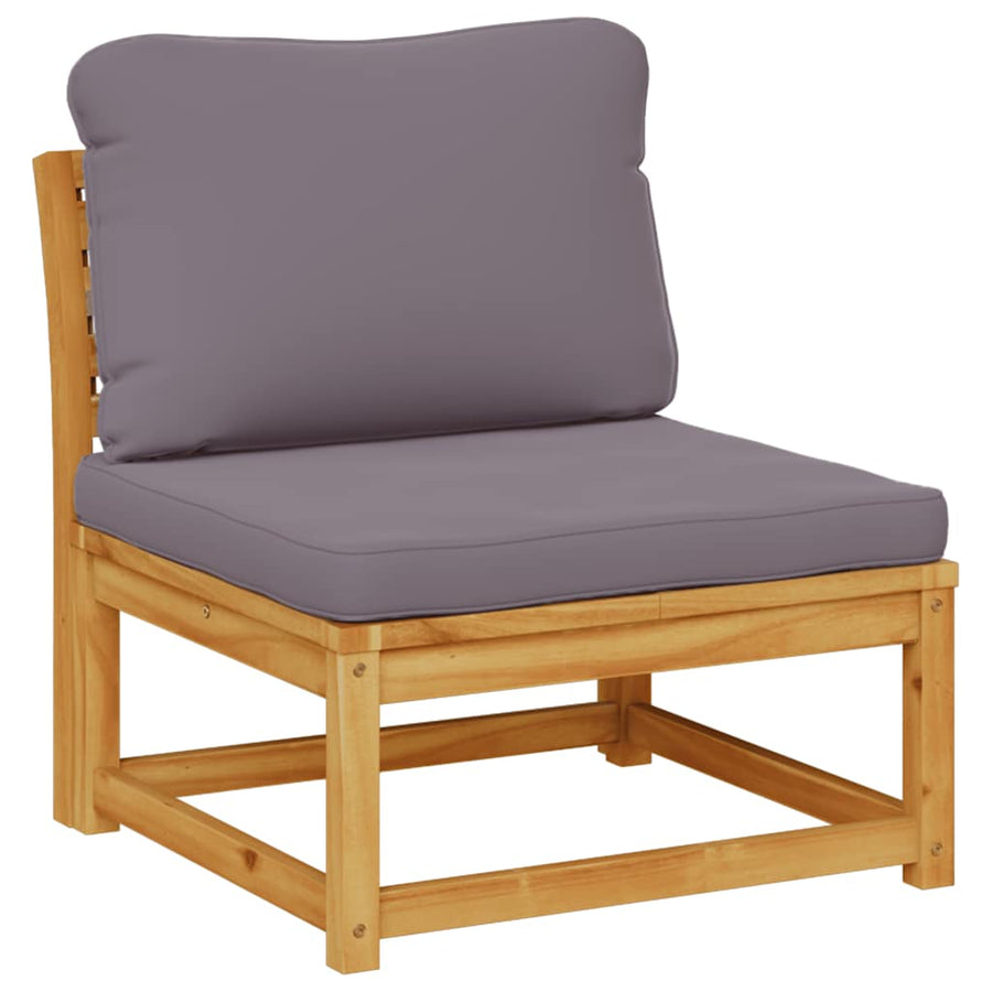 Garden Sofa with Cushions Solid Wood Acacia